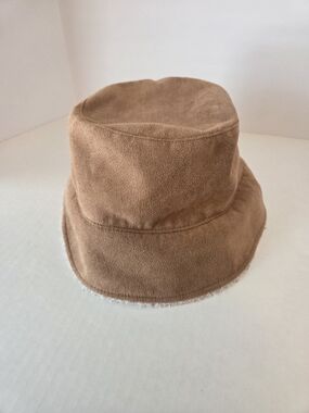 Sonoma Tan Suede Sherpa Fleece Hat